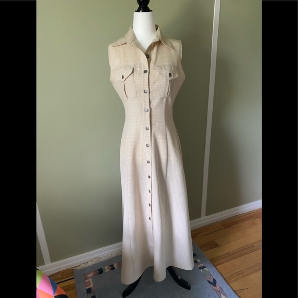 Vintage Dresses & Skirts - Gorgeous Vintage Gingham Maxi Dress